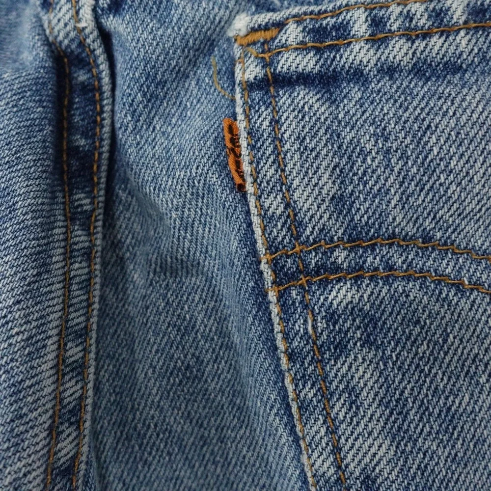 Vintage Levis 560 Jeans 32x34 (31x33) Blue Loose Tapered USA Orange Tab
